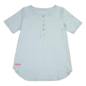 Sky Blue Henley Top