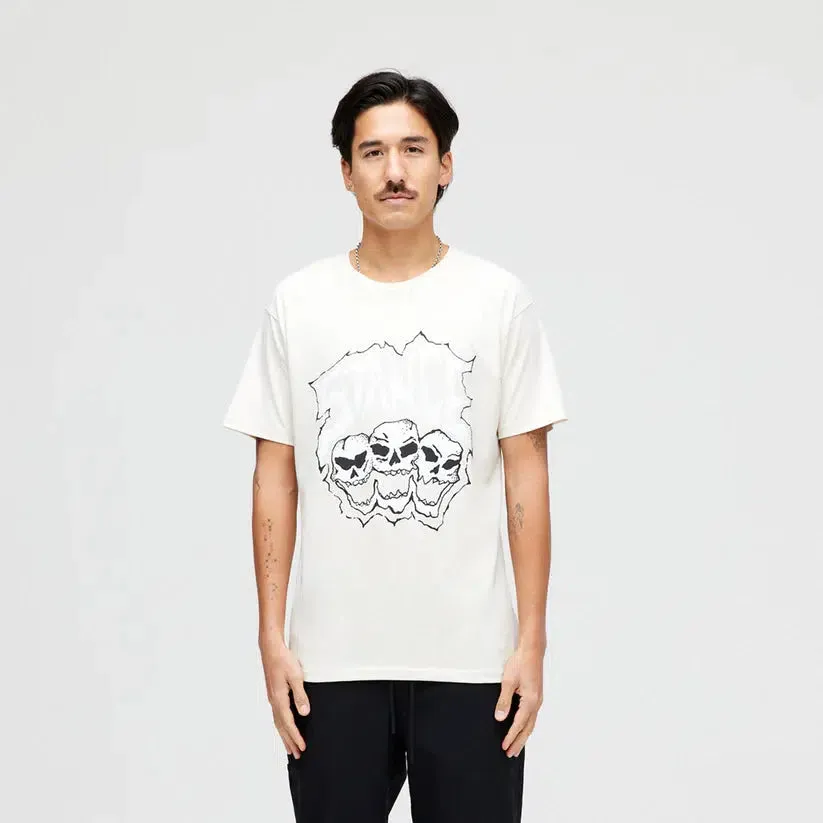 Stance Triple Threat T-shirt Vintage White