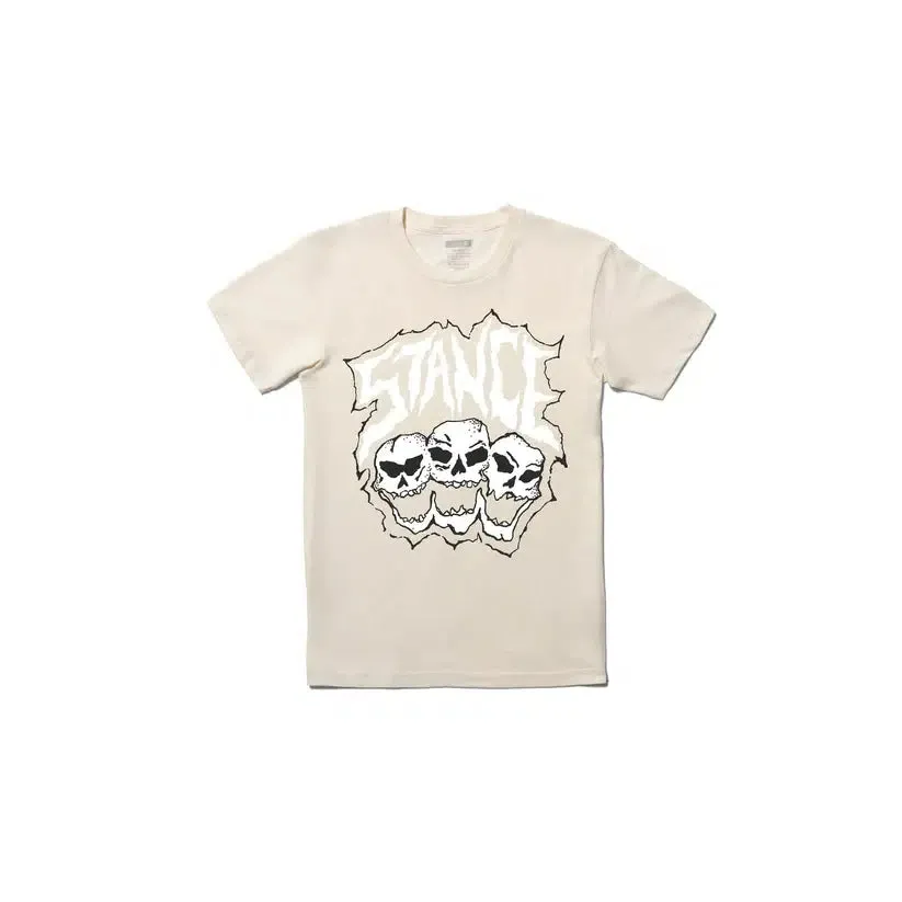 Stance Triple Threat T-shirt Vintage White