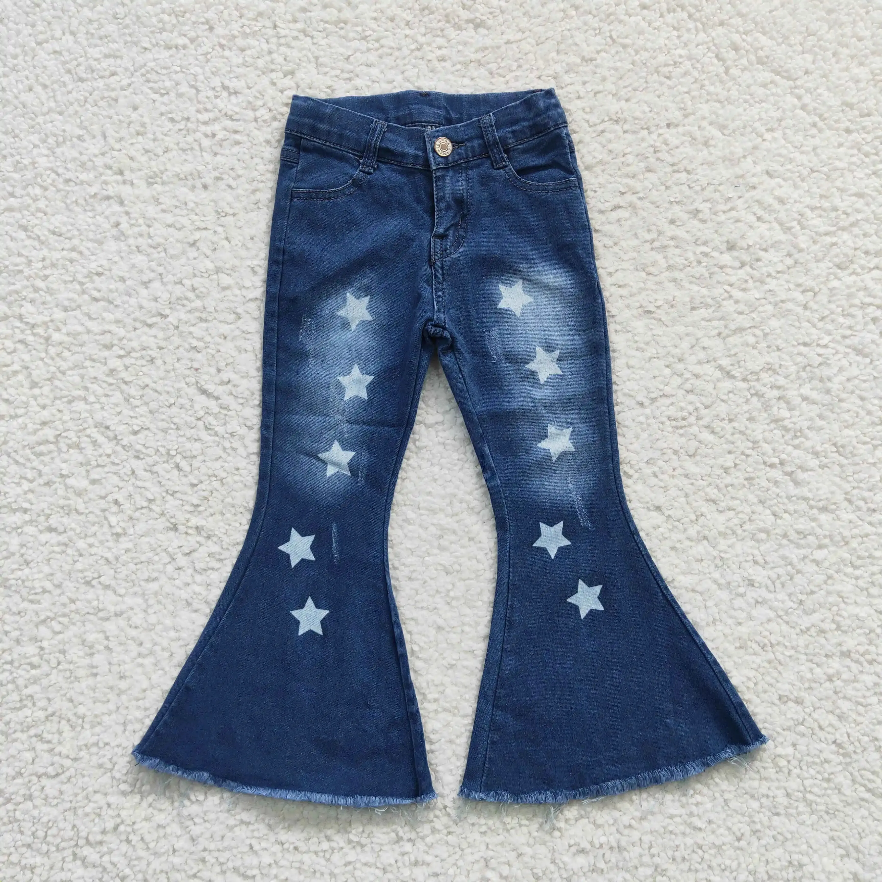 Star Blue Denim Bell Bottoms