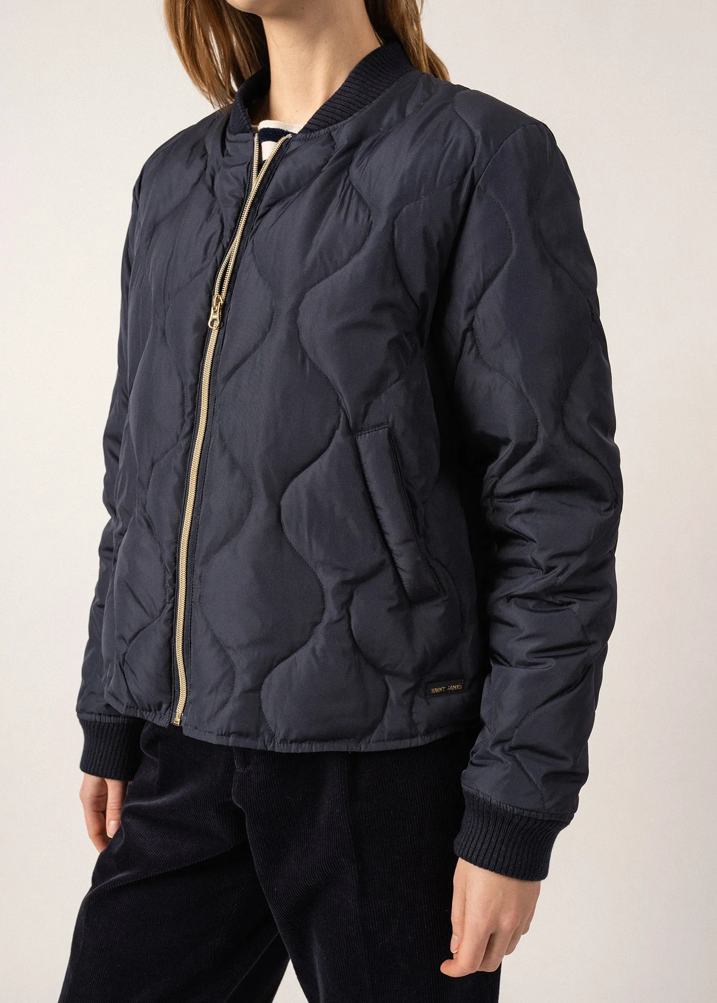 Ste Izia Quilted Jacket - bomber style (AMIRAL)