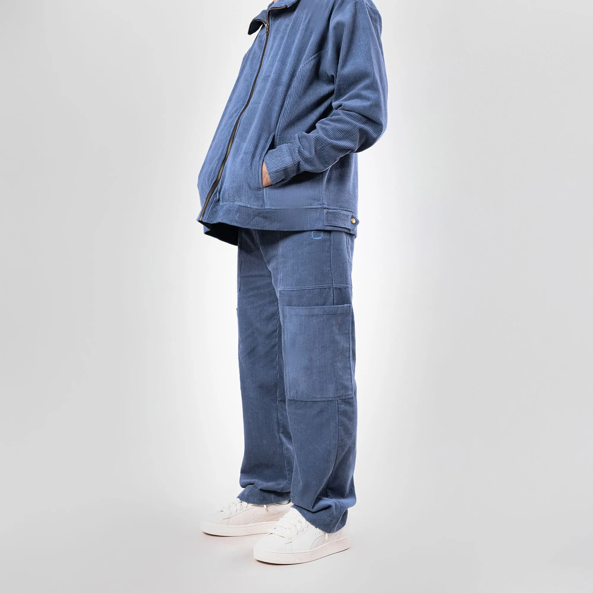 SUPERKICKS | CORDUROY PANT { ESTATE BLUE