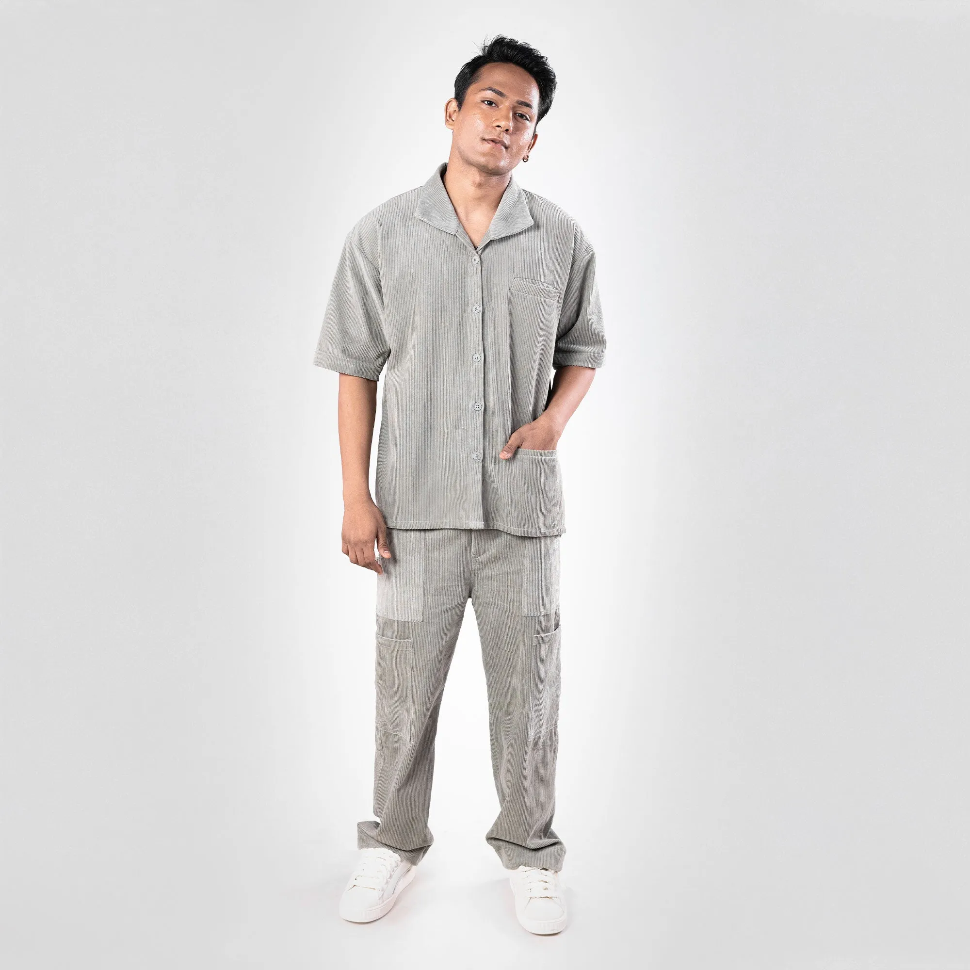 SUPERKICKS | CORDUROY PANT { SLATE GREY