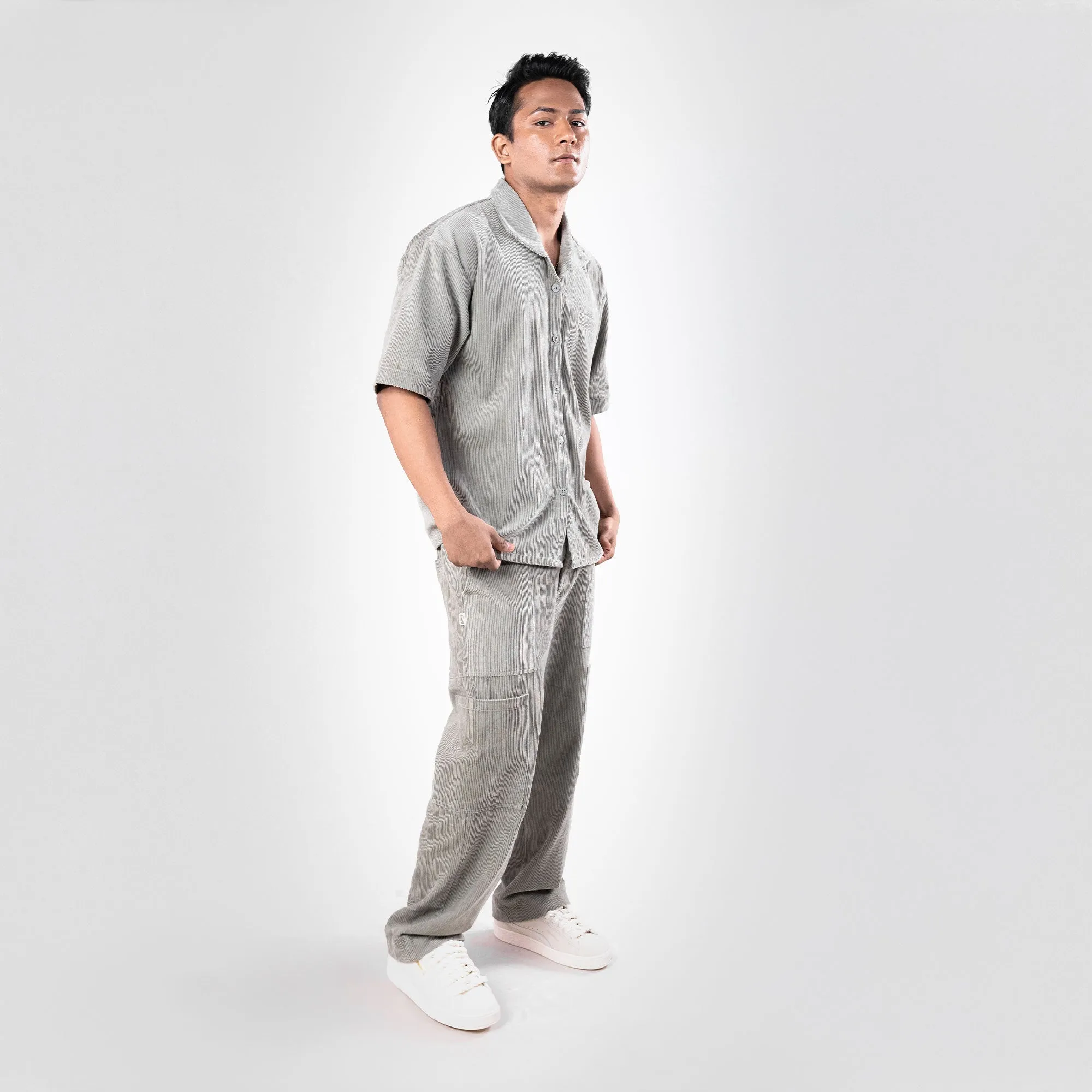 SUPERKICKS | CORDUROY PANT { SLATE GREY