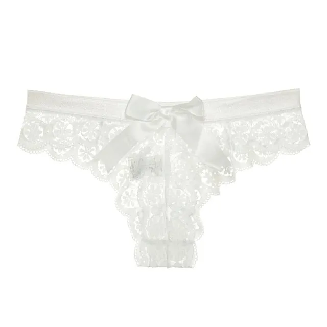 TEEK - Bow Down Lace Thong