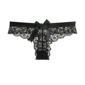 TEEK - Bow Down Lace Thong