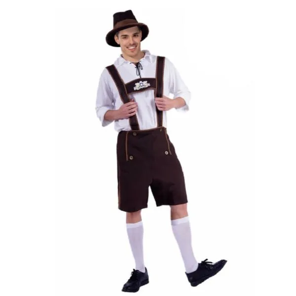 Traditional Oktoberfest Lederhosen Bavarian Beer Man Costume