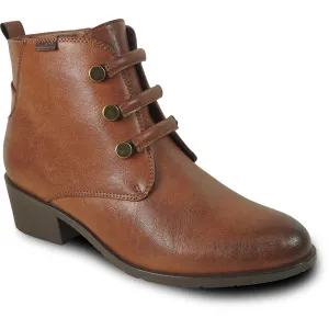 VANGELO Women Boot HF1401 Ankle Dress Boot Brown