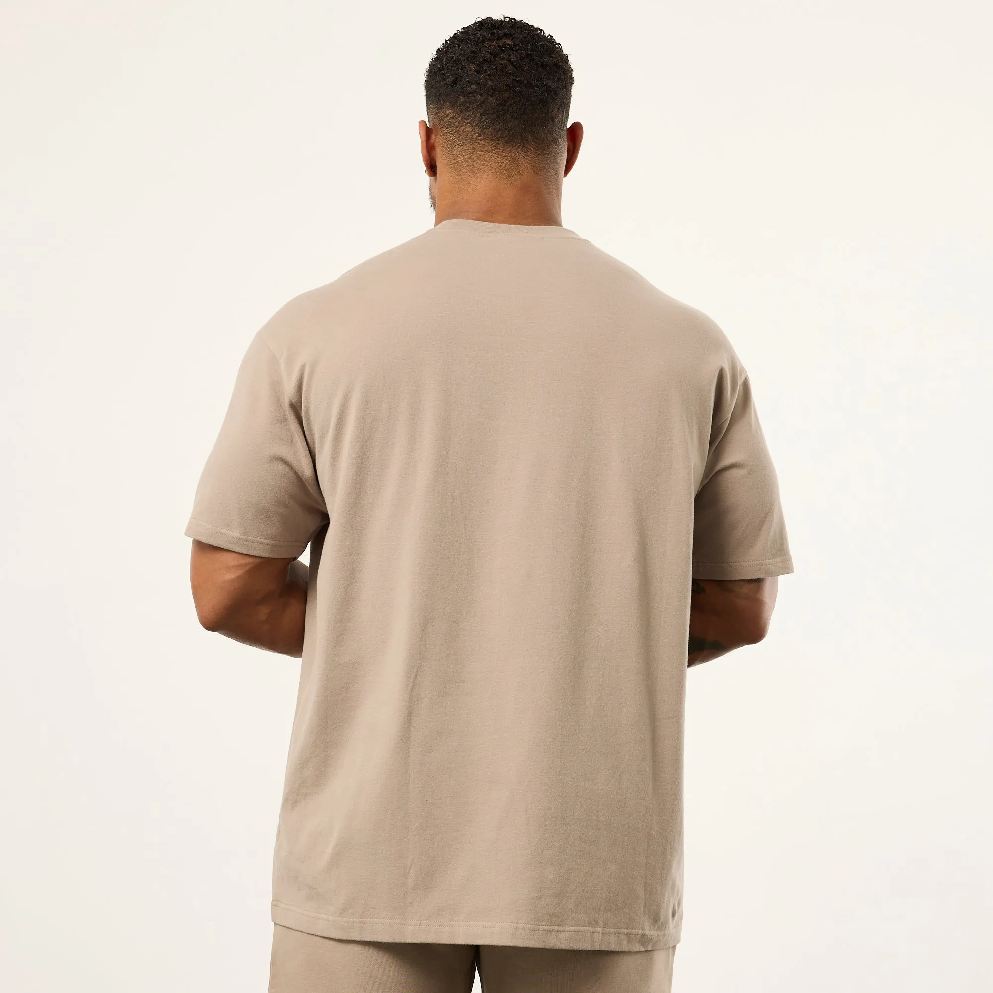 Vanquish Sand Signature Oversized T Shirt