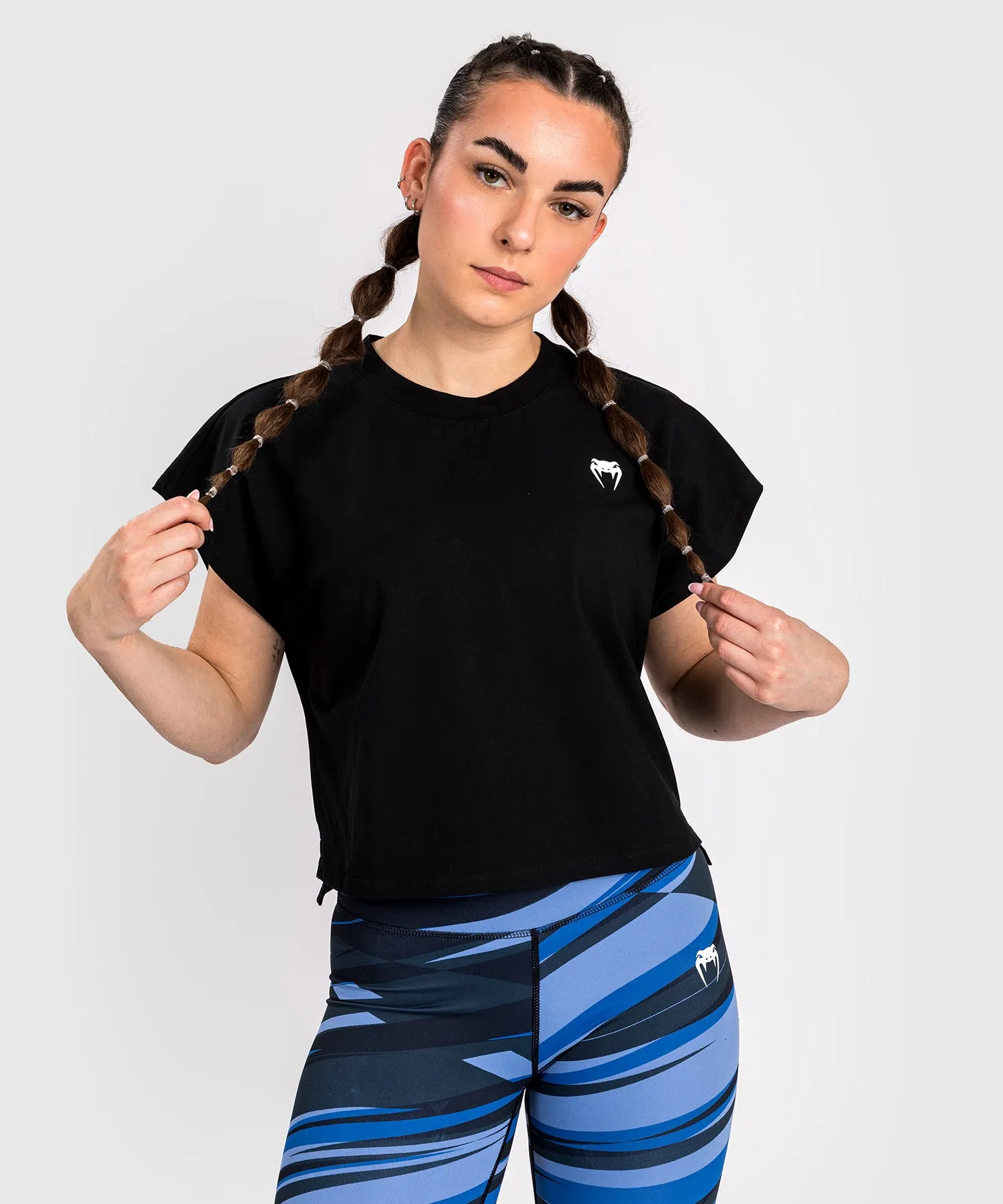 Venum Abyss T-shirt Cropped - Deep Black