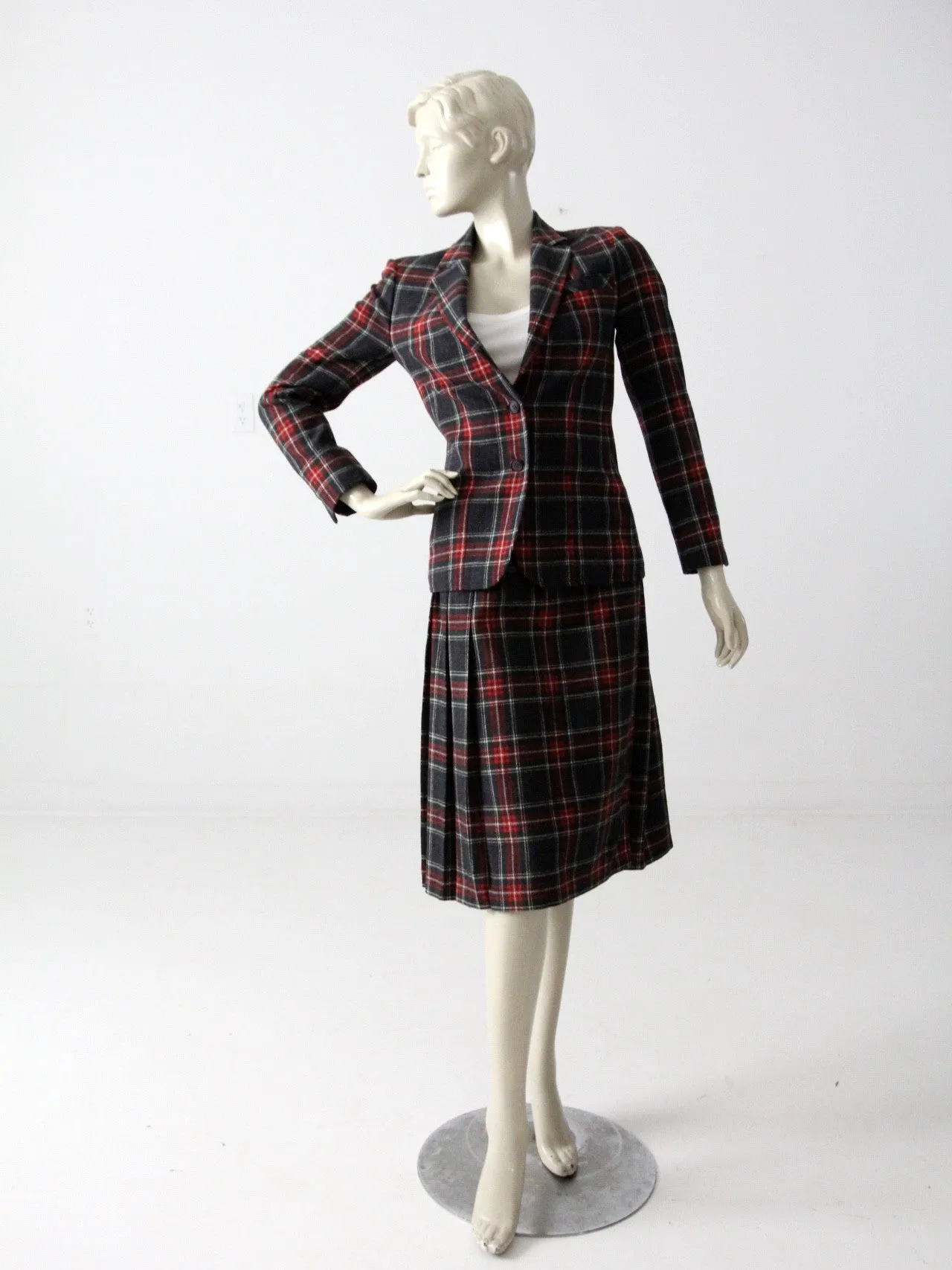 vintage 70s Young Pendleton wool skirt and blazer set