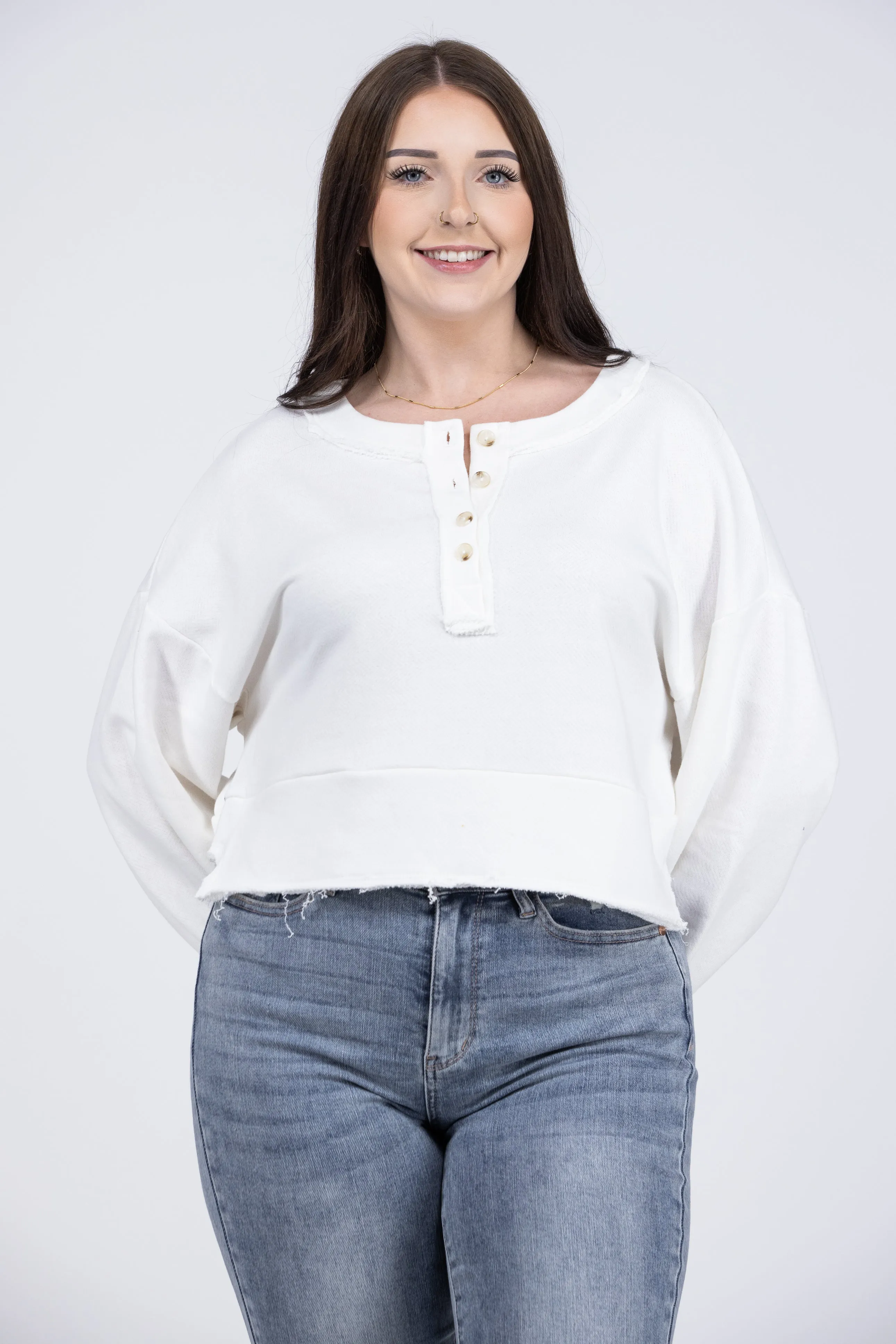 Weekend Nights Cropped Sweatshirt