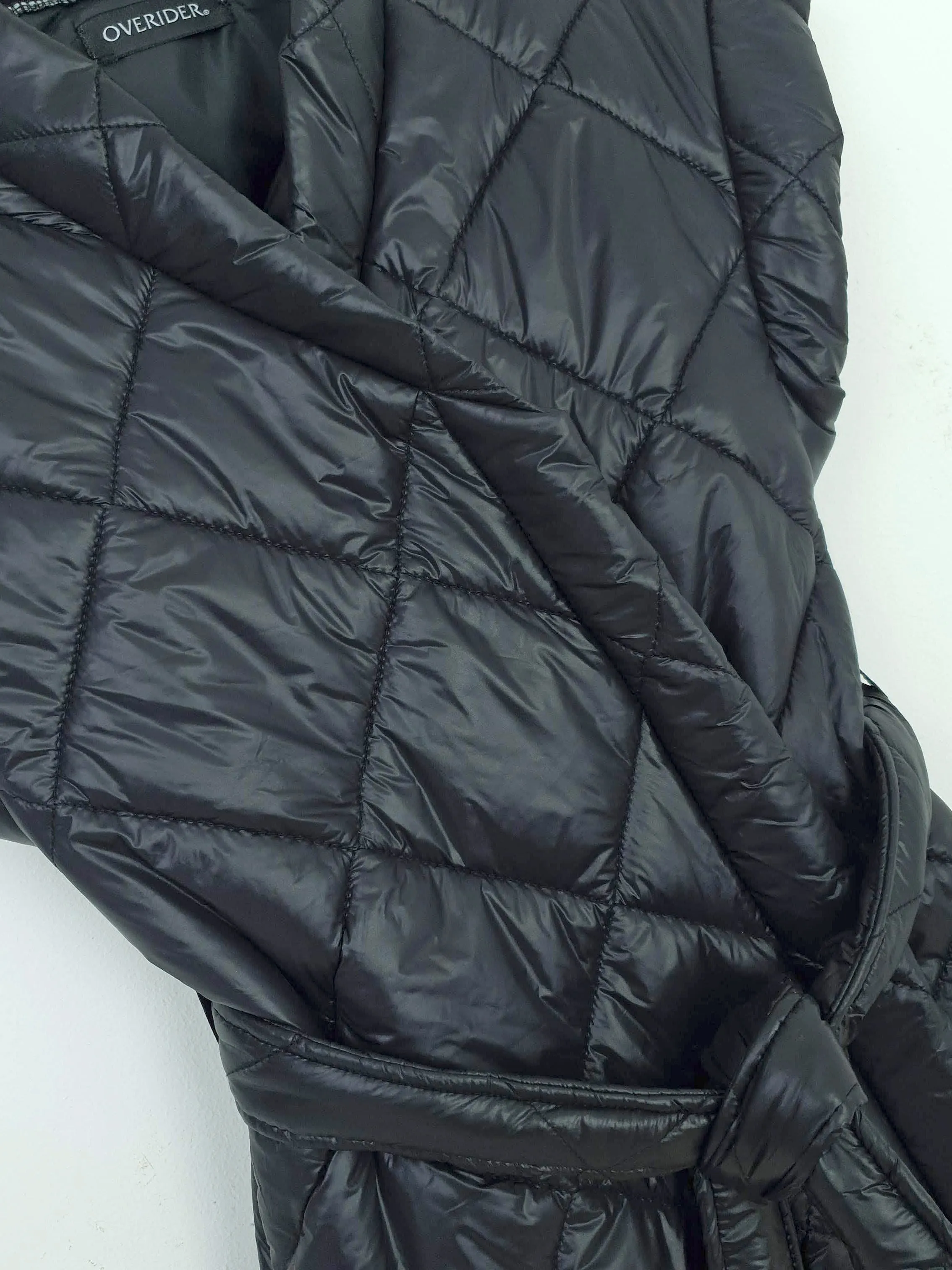 YEVA | Quilted Wrap Sleeveless Jacket | Black