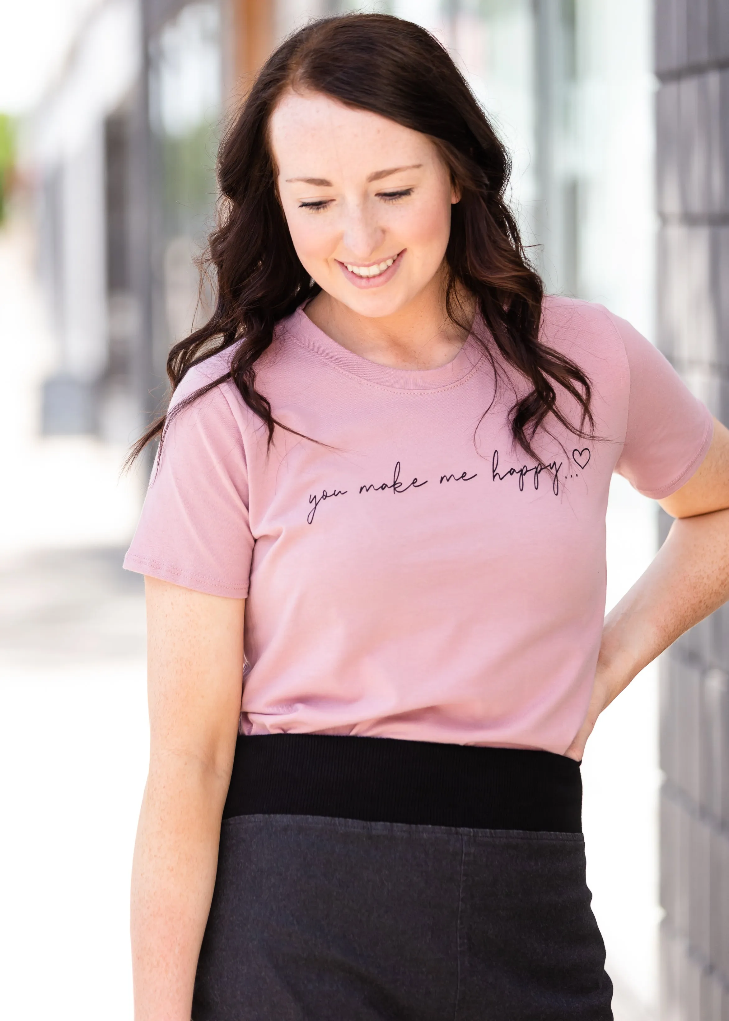 You Make Me Happy Graphic Tee