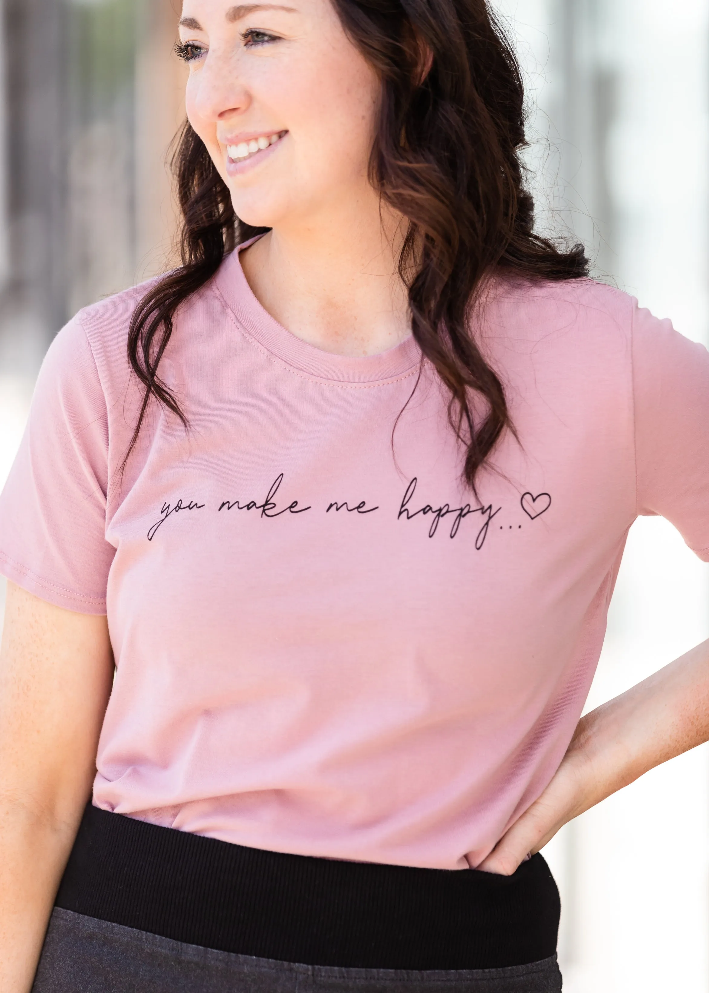 You Make Me Happy Graphic Tee