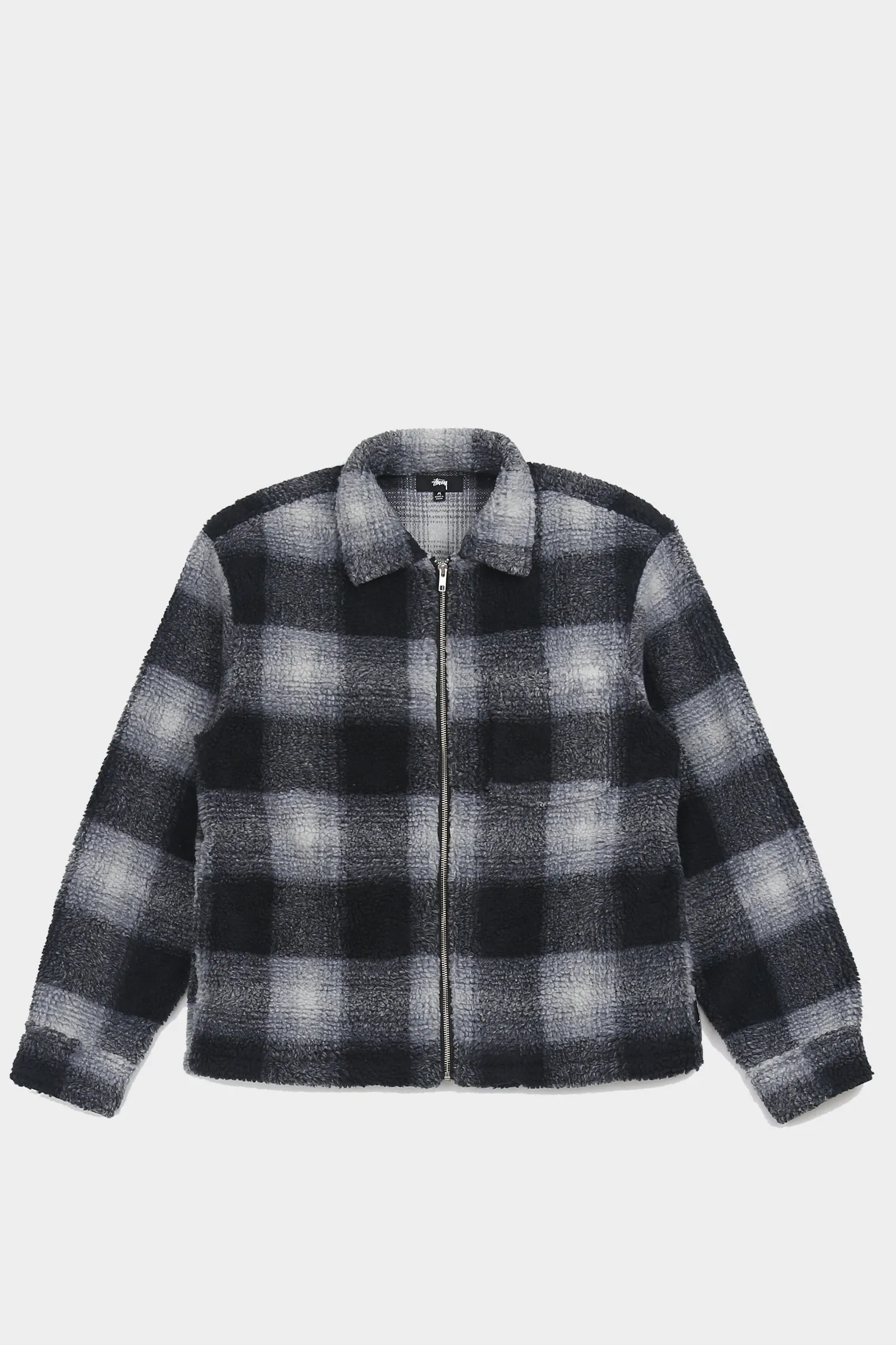 Zip Sherpa Shadow Plaid