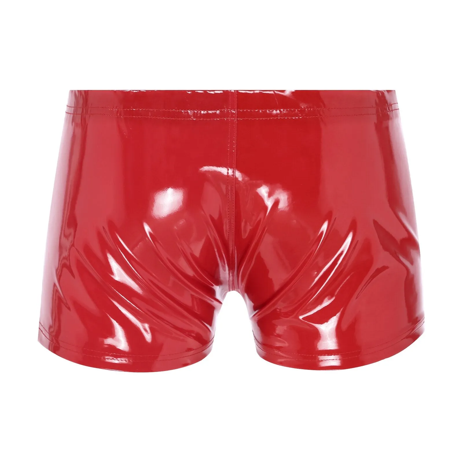 Zipper Front Wet Look Boxer